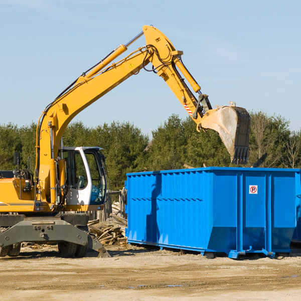 can i choose the location where the residential dumpster will be placed in Grundy County Illinois